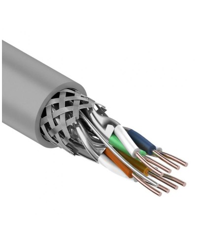 S/FTP, CAT 7, PVC, 4PR, 23AWG, INDOOR, SOLID, серый, 305 м, REXANT (01-0542). Кабель «витая пара» (LAN) для структурированных систем связи. Rexant в Королеве