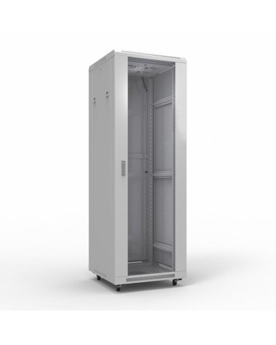 Шкаф телекоммуникационный 19 напольный 42U 600х800 мм, передняя дверь стекло, задняя дверь металл, RAL 7035 (состоит из 3 частей) (04-2306). Шкаф телекоммуникационный 19 напольный 42U. Rexant в Королеве