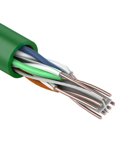 U/UTP, CAT 6, нг(А)-LSLTx, 4х2х0,575мм, 23AWG, INDOOR, SOLID, зеленый, 305м REXANT (01-0071). Кабель «витая пара» (LAN) для структурированных систем связи. Rexant в Королеве
