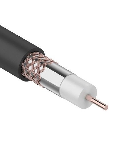 RG-6U+Cu, 75 Ом, Cu/Al/Cu, 64%, 100м. OUTDOOR REXANT (01-2222). Кабель коаксиальный радиочастотный. Rexant в Королеве
