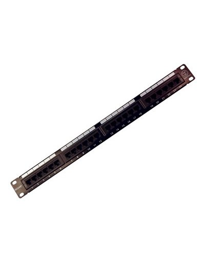 Коммутационная панель, 19", 1U, 24 порта RJ-45, категория 5e, UTP неэкранированная, черная Rexant (04-0021): Патч-панель 19" в Королеве
