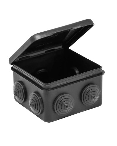 Коробка TYCO ОП 80х80х50мм откидная крышка УХЛ1 IP54 черный (67040МЧ). Коробка распределительная. RuVinil в Королеве