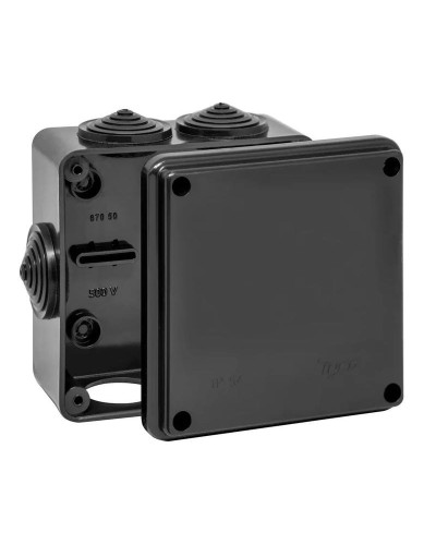 Коробка TYCO ОП 100х100х50мм УХЛ1 IP54 черный (67050Ч). Коробка распределительная. RuVinil в Королеве