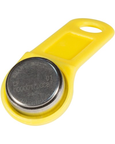 DS 1990А-F5 (желтый). Ключ электронный Touch Memory с держателем. SLINEX в Королеве