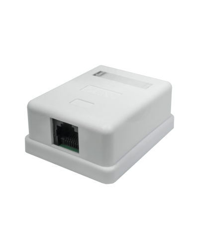 Розетка настенная RJ-45, 8P8C, Cat.5e, 1 порт UTP (10-0307): Компьютерная розетка в Королеве