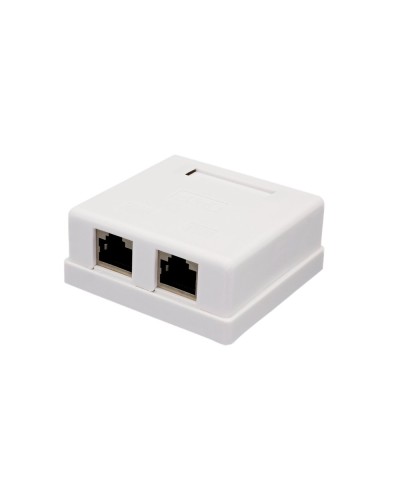 Розетка настенная RJ-45, 8P8C, Cat.6, 2 порта FTP (10-0353): Компьютерная розетка в Королеве