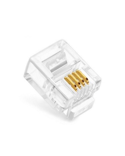 Коннекторы 6P4C (RJ-11) (100шт) (10-0227). Телефонный разъем 6P4C (RJ-11). SUPRLAN в Королеве