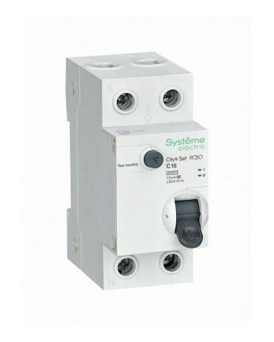 City9 Set 1P+N С 16А 4.5kA 10мА A 230В (C9D51616). Автоматический выключатель дифференциального тока. Systeme Electric в Королеве