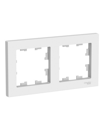 AtlasDesign рамка 2-местная универсальная, белый (ATN000102). Рамка. Systeme Electric в Королеве