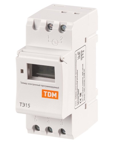 ТЭ15-1мин/7дн-16on/off-16А-DIN TDM (SQ1503-0005). Таймер электронный. TDM ЕLECTRIC в Королеве