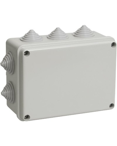 Коробка ОП 190х140х70мм, крышка, IP44, 10 гермовводов (SQ1401-1243). Распаячная коробка. TDM ЕLECTRIC в Королеве
