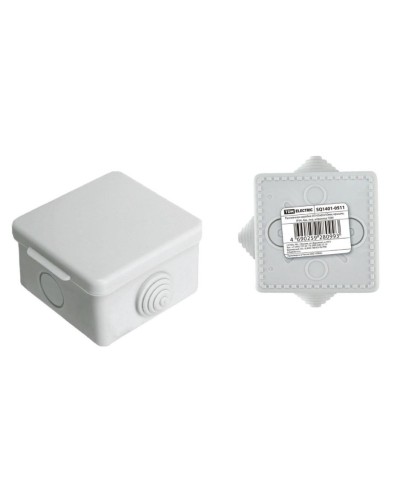 Коробка ОП 65х65х50мм, крышка, IP54, 4вх (SQ1401-0511). Распаячная коробка. TDM ЕLECTRIC в Королеве