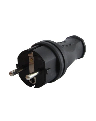 Вилка прямая 2Р+РЕ 16А 250В IP44 (SQ0612-0031). Вилка прямая каучук. TDM ЕLECTRIC в Королеве