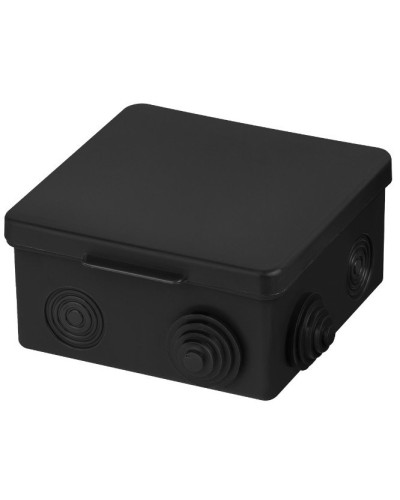 Распаячная коробка ОП 100х100х55мм, крышка, IP54, 8вх., черная TDM (SQ1401-0913). Распаячная коробка ОП. TDM ЕLECTRIC в Королеве