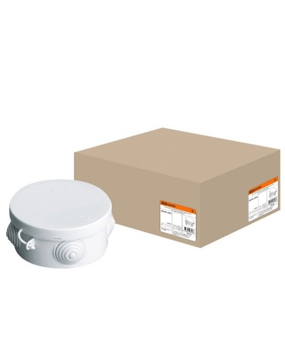 Коробка ОП D85х40мм, крышка, IP54, 4вх. (SQ1401-0502). Распаячная коробка. TDM ЕLECTRIC в Королеве