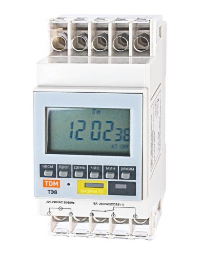 ТЭ8A-1мин/7дн-8on/off-16А-DIN TDM (SQ1503-0002). Таймер электронный. TDM ЕLECTRIC в Королеве