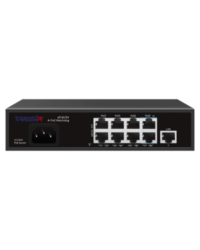 TR-NS1109-120-8PoE. Коммутатор с PoE. Trassir в Королеве