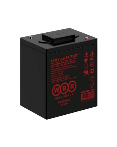WBR EVX225-6G. Аккумулятор герметичный свинцово-кислотный. WBR в Королеве