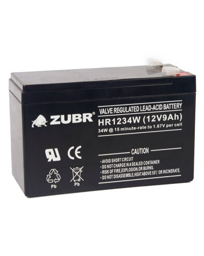 ZUBR HR 1234W (12V, 9Ah). Аккумулятор герметичный свинцово-кислотный. ZUBR в Королеве