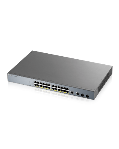 GS1350-26HP-EU0101F. L2 коммутатор PoE+ для IP-видеокамер rack 19. ZYXEL в Королеве