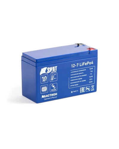 Skat i-Battery 12-7 LiFePo4 (645). Li-Ion аккумулятор. Бастион в Королеве