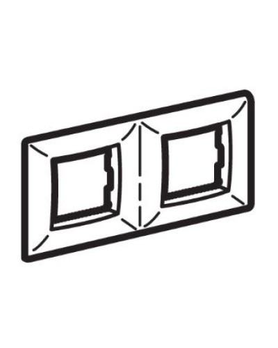 Рамка на 2+2 модуля (двухместная), слоновая кость (75012O): Рамка двухместная, Brava в Королеве