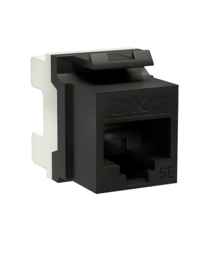 Модуль Keystone RJ45 CAT5E, 180 градусов, черный (RNK5EU180BK): Модуль неэкранированный в Королеве