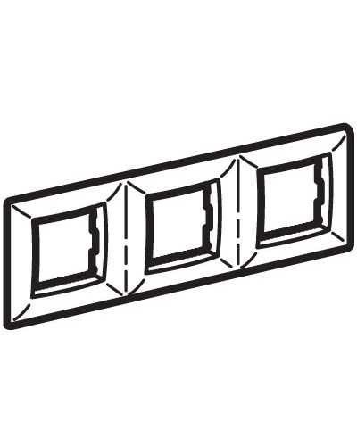 Рамка на 2+2+2 модуля (трехместная), слон. кость (75013O): Рамка трехместная, Brava в Королеве
