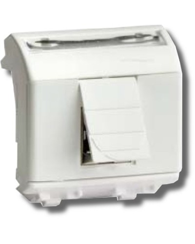 Розетка RJ-45 Brava 2 модуля белая (76450B): Розетка компьютерная с двумя разъёмами в Королеве