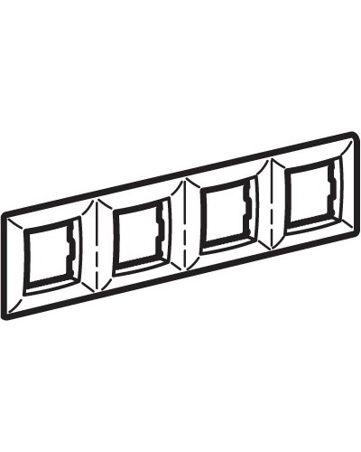 Рамка на 2+2+2+2 модуля (четырехместная), сл. кость (75014O): Рамка четырехместная, Brava в Королеве