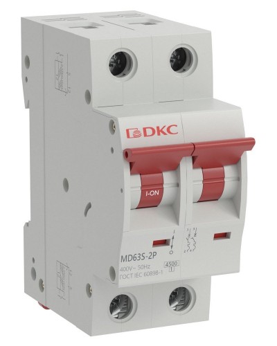YON max MD63S 2P 6А 4,5кА C (MD63S-2PC6). Автоматический выключатель. ДКС в Королеве