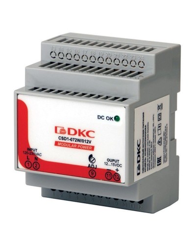 Источник питания однофазный, 72Вт, 3А, 24В (XCSD1072W024VAA). Источник питания  MODULAR POWER однофазный. ДКС в Королеве