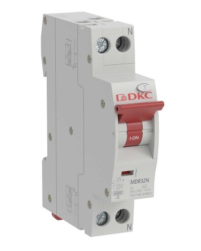 YON max MDR, 1P+N, 30mA, 10A, 6kA, А (MDR32N-1N2C10-A). Компактный автоматический выключатель дифференциального тока. ДКС в Королеве