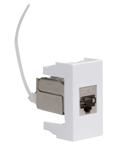Розетка RJ-45 Viva 1 модуль кат.6A белая (45078). Розетка компьютерная экранированная с одним разъёмом. ДКС в Королеве