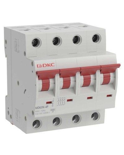 YON max MD63N 4P 50А 6кА C (MD63N-4PC50). Автоматический выключатель. ДКС в Королеве