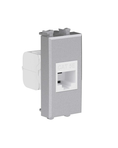 Розетка RJ-45, кат.5E, Avanti, 1 модуль, закаленная сталь (4404661): Розетка компьютерная модульная в Королеве