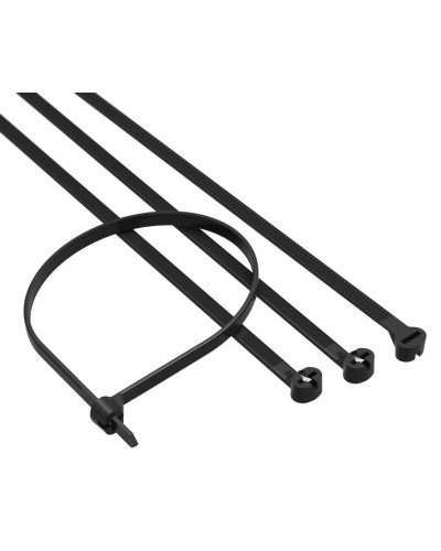 Хомут 3,6x140 P6.6, черный (100шт) (21309SR): Хомут с двойным замком в Королеве
