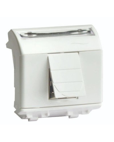 Розетка RJ-45 Brava 2 модуля слоновая кость (75655S): Розетка компьютерная с двумя разъёмами в Королеве