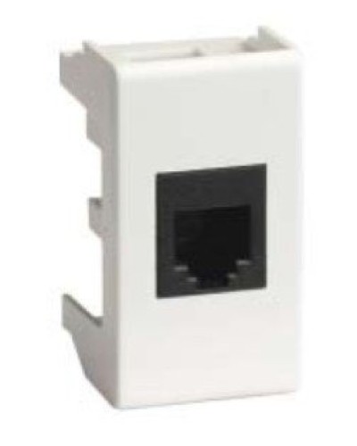 Розетка RJ-45 Viva 1 модуль белая (45038): Розетка компьютерная с одним разъёмом в Королеве