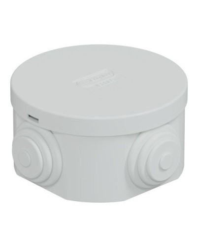 Коробка JBR065 D=65х35, 4 вых., IP44, серая (44004). Коробка монтажная. Экопласт в Королеве