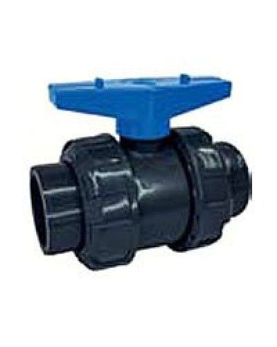 Ecoplast кран шаровый d25 (уплотнение TPV, остальное EPDM) с муфтовым окончанием (49447). Кран шаровый. Экопласт в Королеве