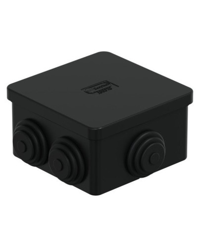 Коробка JBS070 70х70х40, 6 вых., IP44, черная (44056BL-1). Коробка монтажная. Экопласт в Королеве
