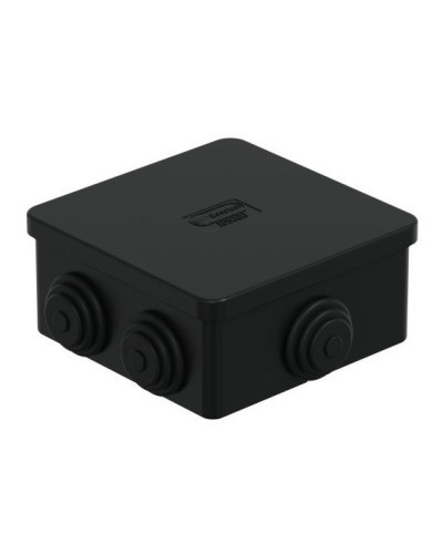 Коробка JBS080 85х85х50, 6 вых., IP44, чёрная (44066BL-1). Коробка монтажная. Экопласт в Королеве