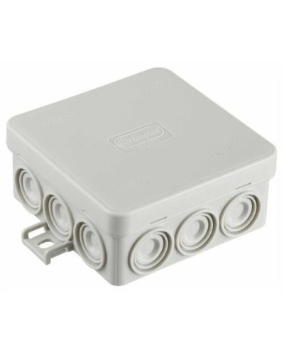 Коробка JBL085 85х85х38, 12 вых., 6P (0,15-4мм²) серая (43655HF-GR). Коробка монтажная, огнестойкая, без галогена. Экопласт в Королеве