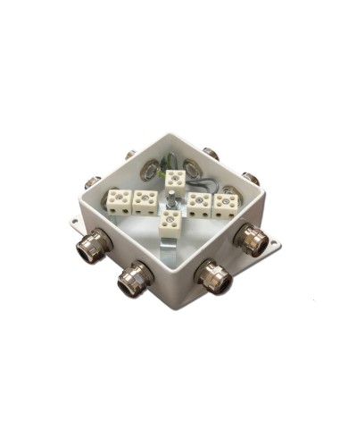КМ-О (12к*6,0)-IP66-120х120, шесть вводов: Коробка монтажная огнестойкая в Королеве