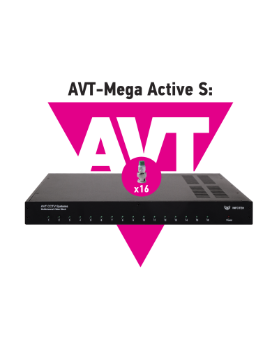 AVT-Mega Active S. 16-ти канальный комплект для передачи AHD/CVI/TVI 5Mp/4Mp/1080p. Инфотех в Королеве