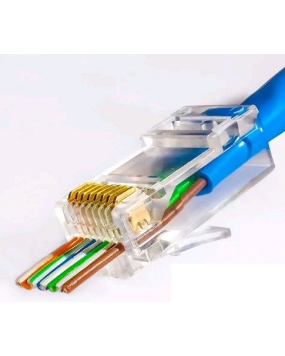 RJ-45 джек сквозной (8P8C) (100 шт). Разъем RJ-45. Прочие зарубежные в Королеве