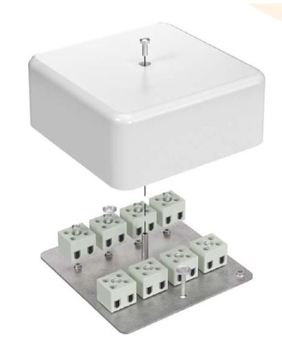Коробка огнестойкая 103х103х45 для кабель-канала (40-0470-FR6.0-6). Коробка огнестойкая для кабель-канала. Промрукав в Королеве