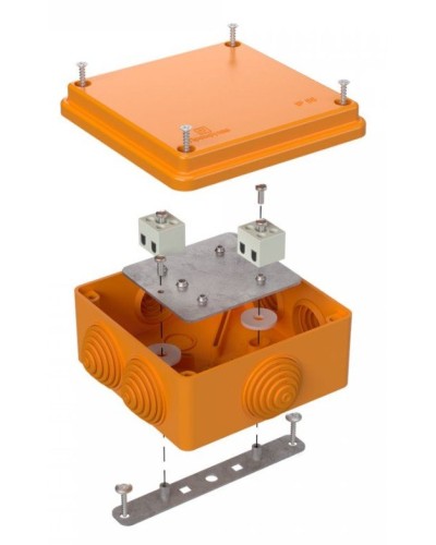 Коробка огнестойкая 100х100х50 (40-0300-FR2.5-4). Коробка огнестойкая для открытой установки. Промрукав в Королеве