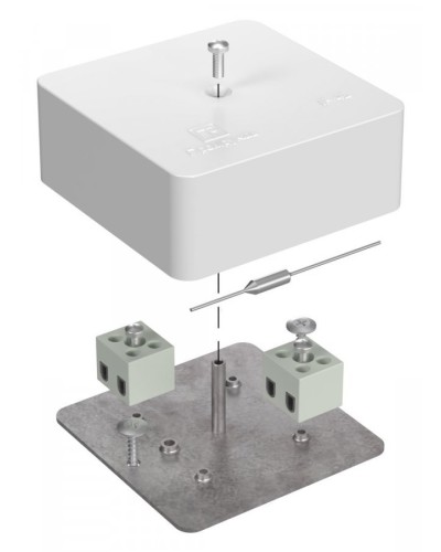 Коробка огнестойкая 75х75х30 (40-0450-FR6.0-4-П). Коробка огнестойкая для открытой установки. Промрукав в Королеве